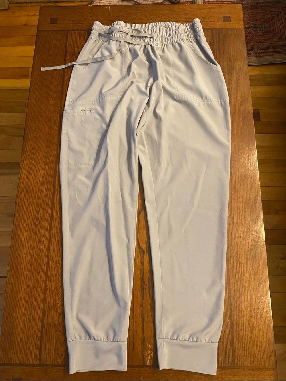 Light Gray Women's Drawstring Jogger Pants